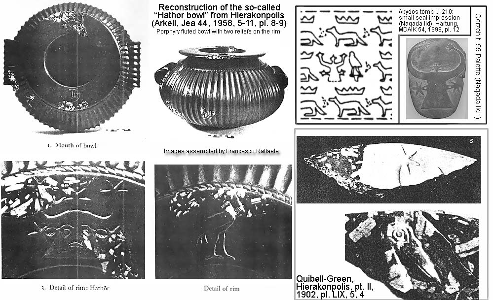 The Hathor/Bat motif on other predynastic objects