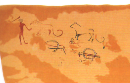 Hierakonpolis loc. 33, tomb 100 (paintings on the west wall of the tomb)