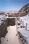 The Entrance to the tomb of Hotepsekhemwy, near the  N.E. corner of Unas' Pyramid at Saqqara. (Foto by the Author)