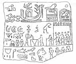 Aha Label from Naqada Mastaba (+ Abydos B15 fragment) 