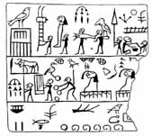 Djer label from Saqqara tomb 3035