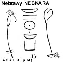 Nebkara graffito at Zawiyet el Aryan