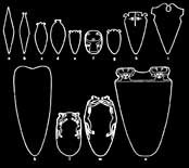 Development of Palettes shapes (after Kaiser, Z.A.S. 91, 1964 fig.6)   CLICK  IT