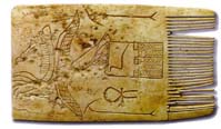 Ivory comb of Djet, from his enclosure in Abydos North (subsidiary burial n. 445; Petrie, 1925, pl. II,6)