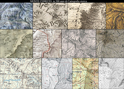 Monte Cerreto, in 500 anni di Cartografia storica
