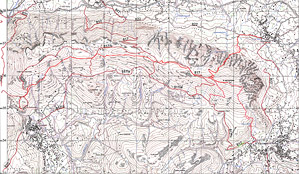 Carta Sentieri CAI e CM Monte Bulgheria