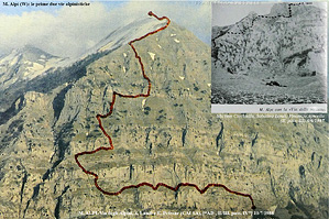 Le prime due vie alpinistiche sul versante occidentale del M. Alpi (da Il Varco del Paradiso)