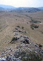 la vallata vista da sopra al "cantone" meridionale