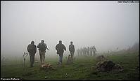 tra densa nebbia si riparte per  Civitella Licinio