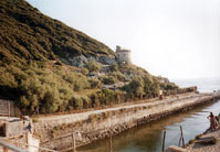 Torre Paola (Circeo): una delle mète per pescate/tour de force con Carlo (2003)