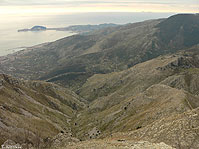 Veduta di Formia, Gaeta e le isole Pontine