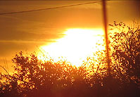 Il Sole all'alba del 5 Dicembre 2004, ore 7:36