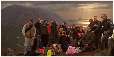 Ultima foto di gruppo prima del ritorno a valle