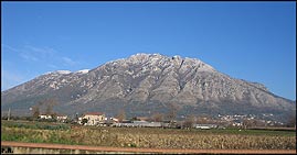 Il monte Taburno visto da sud