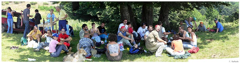 Panoramica del gruppo sul Tuppo