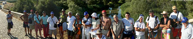 Foto di gruppo al Ponte Romano sull'Ofanto