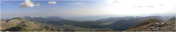 Panoramica a 180° del Matese guardando verso sud