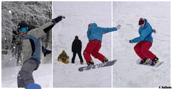 Snowboarders a Bocca della Selva