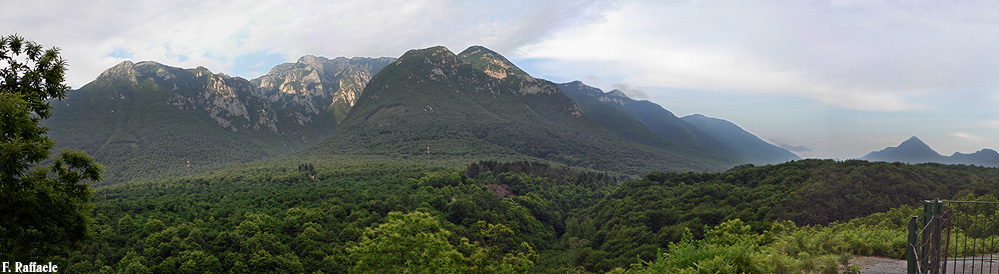 Terminio - Vernacolo - Rupe della Falconara e Valle del fiume Sabato