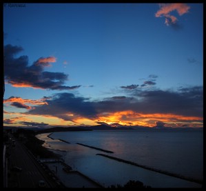 Alba dal balcone a Formia
