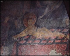 Martirio dei Santi Lorenzo e Stefano (Cripta dell'Abate Epifanio;  affresco IX sec.)
