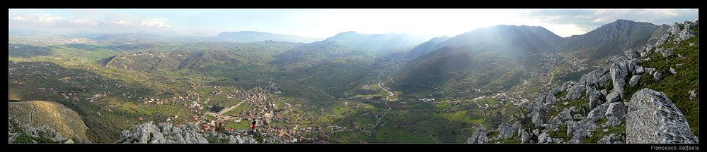Panorama: Benevento, Partenio, Foglianise, Vitulano e Monte Pentime