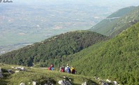 Discesa da Pizzo del Piano verso Madonna di Roseto