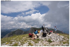 Sulla cima del Monte Marsicano