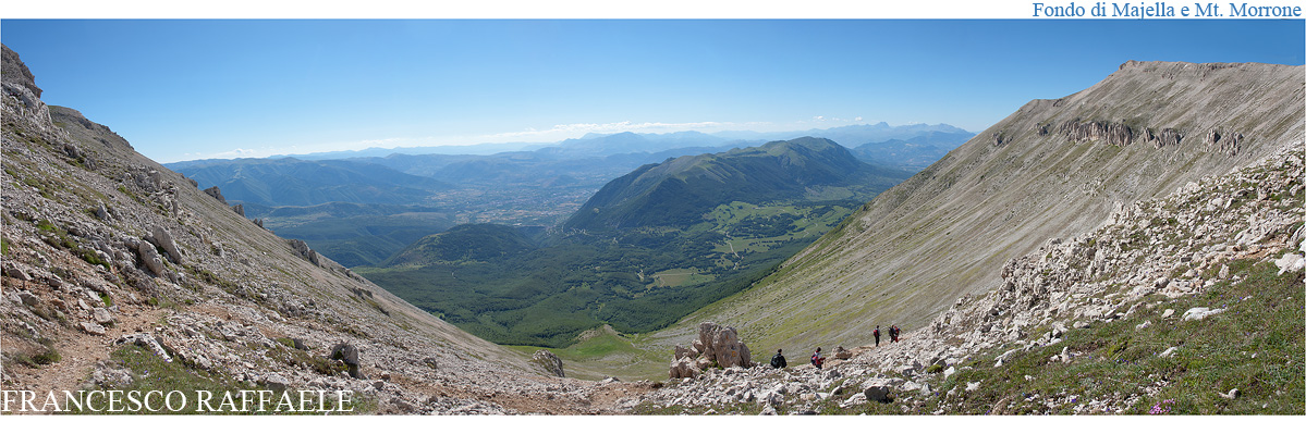 Fondo di Majella e Monte Morrone dalla Forchetta di Majella