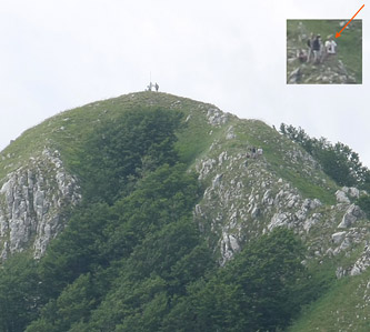 I Lerka Minerka sulla cima Nord