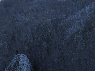 In alto s'intravede il vecchio rifugio dove passerò di sera