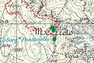 Traccia GPS dell'escursione sul Monte Cerreto